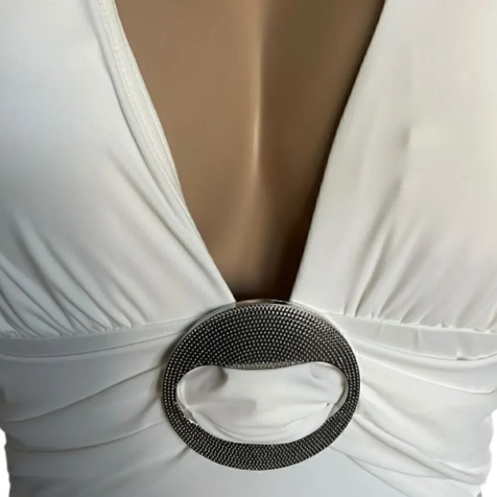 NWT- Contours by Coco Reef Brilliance Halter Bra Sized One Piece Swimsuit - Picture 9 of 15